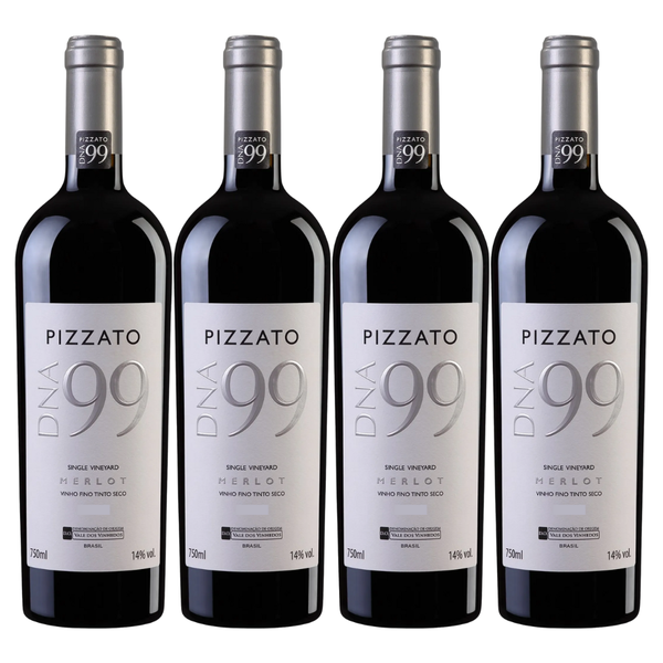 Vertical Pizzato DNA 99 Single Vineyard Merlot 4 Safras